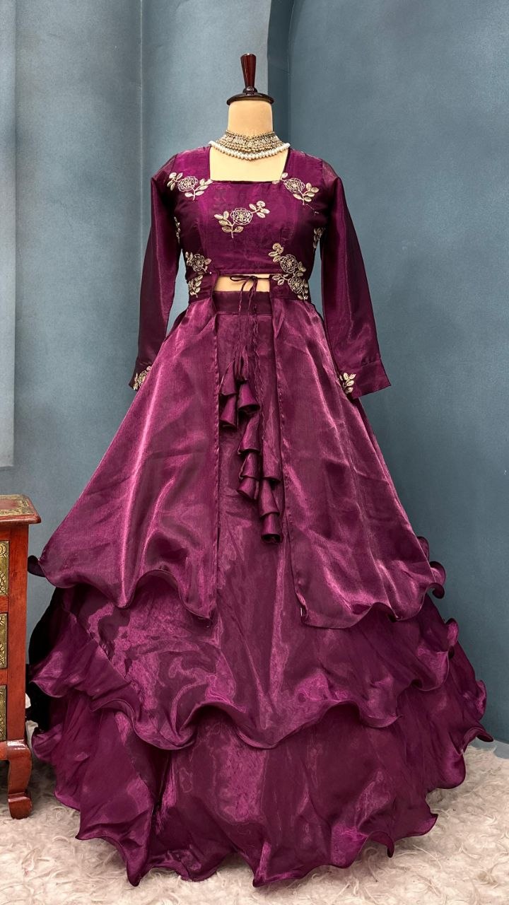Beautifull Designer Wear 3 in 1 Lehenga