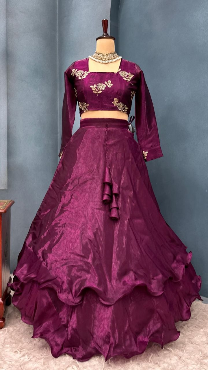 Beautifull Designer Wear 3 in 1 Lehenga