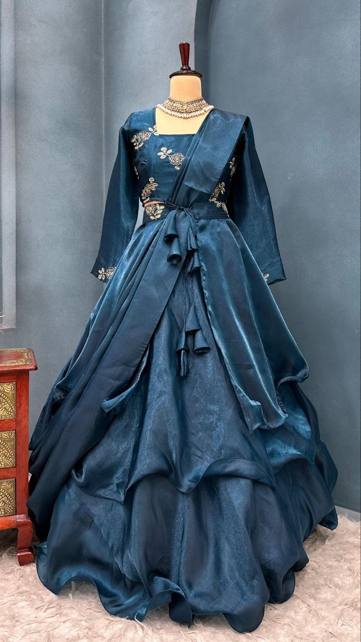 Beautifull Designer Wear 3 in 1 Lehenga