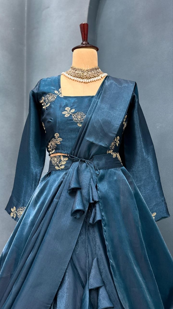 Beautifull Designer Wear 3 in 1 Lehenga