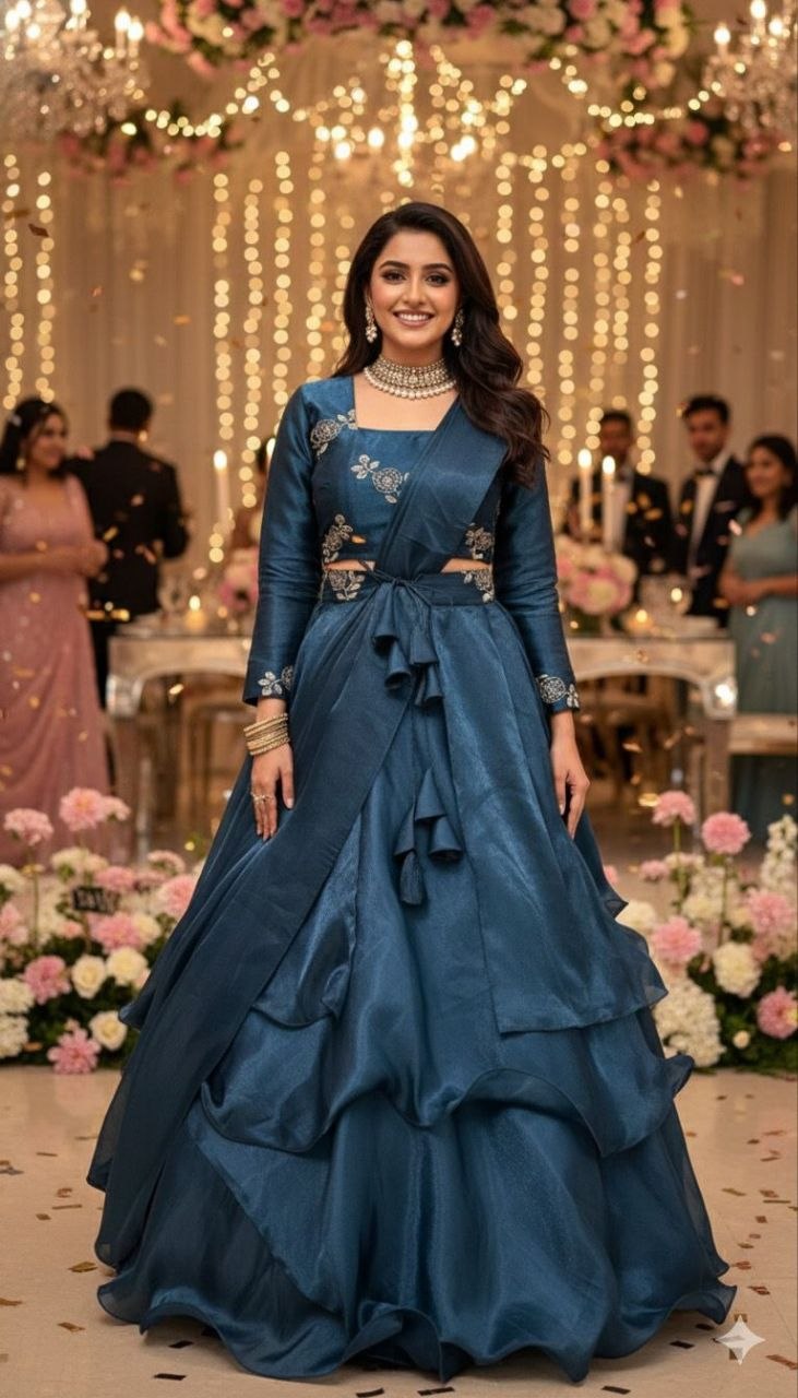 Beautifull Designer Wear 3 in 1 Lehenga