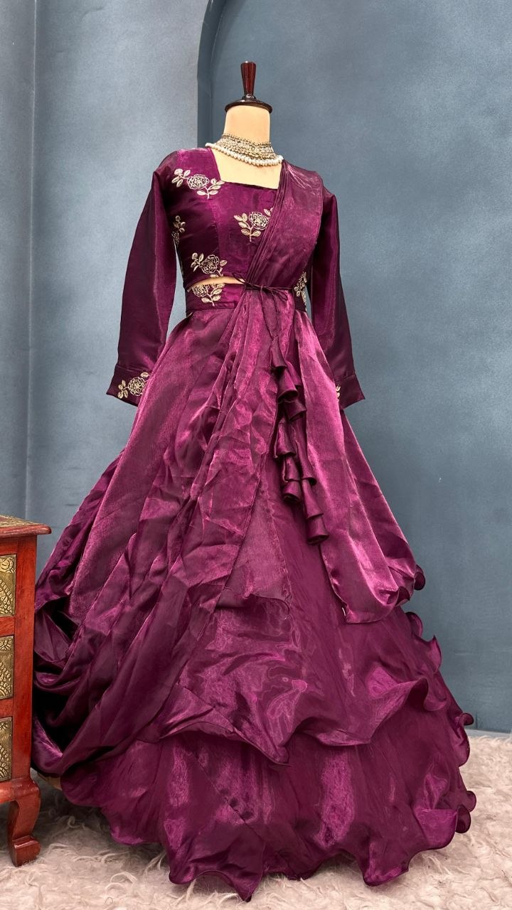 Beautifull Designer Wear 3 in 1 Lehenga