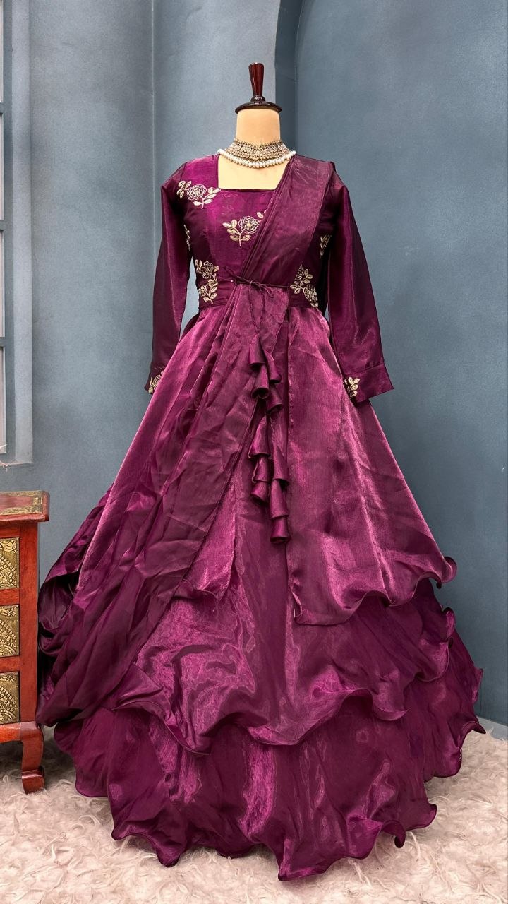 Beautifull Designer Wear 3 in 1 Lehenga