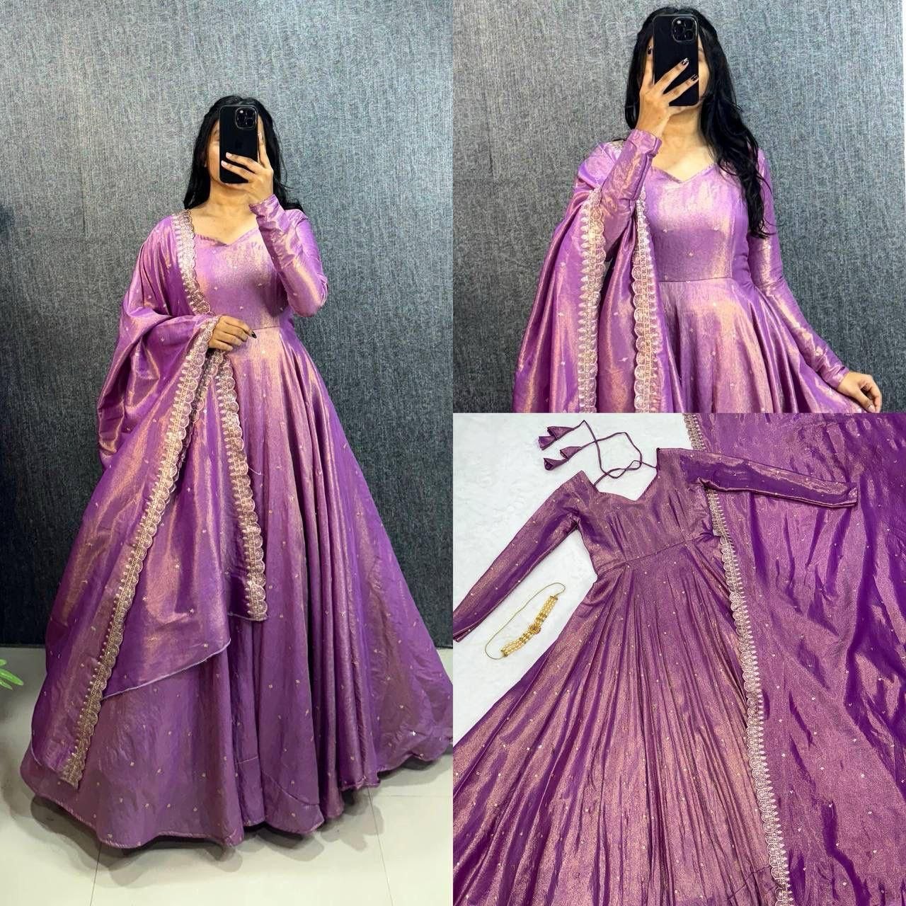 Original Banarasi Tissue Fabric Gown