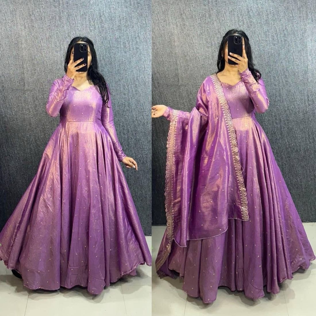 Original Banarasi Tissue Fabric Gown