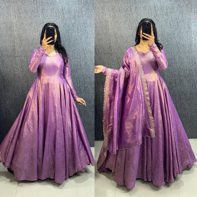 Original Banarasi Tissue Fabric Gown