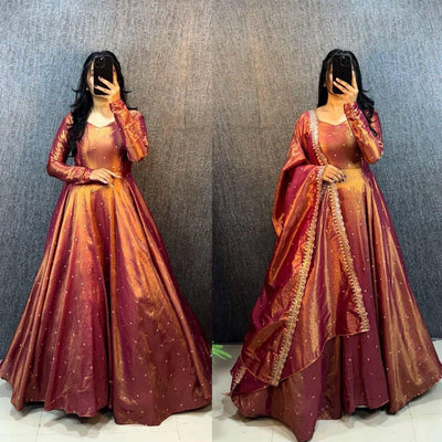 Original Banarasi Tissue Fabric Gown