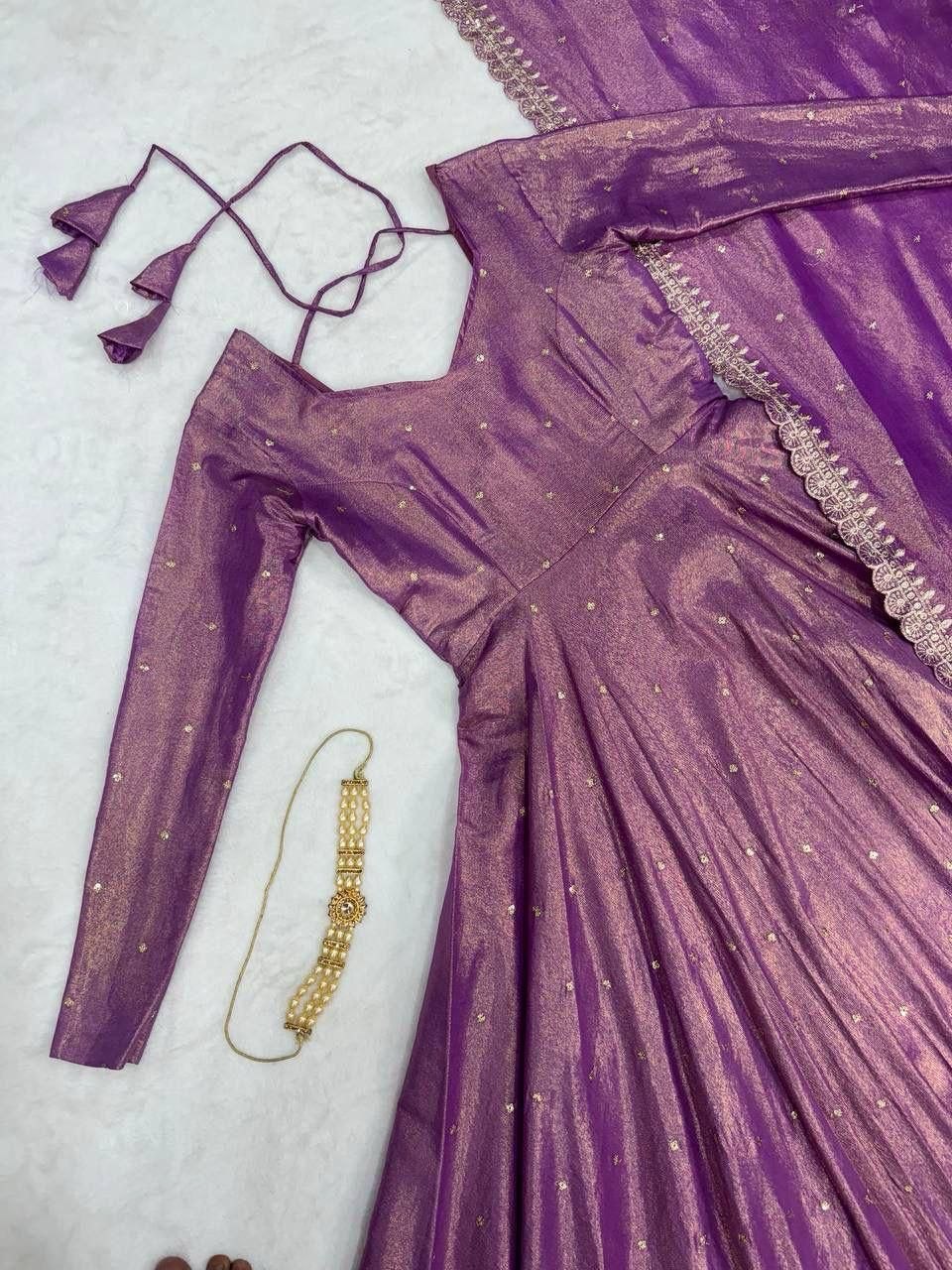 Original Banarasi Tissue Fabric Gown