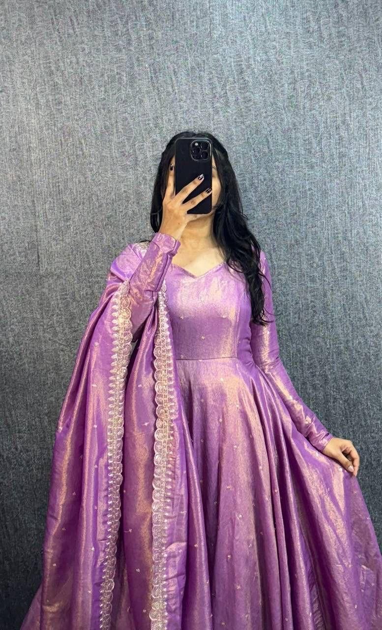 Original Banarasi Tissue Fabric Gown