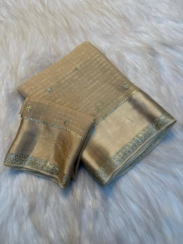 Viscose Georgette Sequence Full Worked Saree