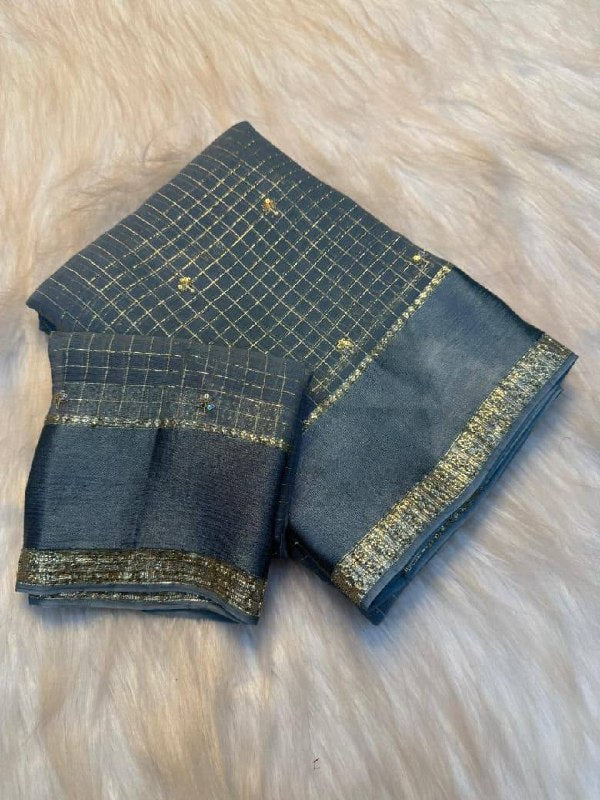 Viscose Georgette Sequence Full Worked Saree