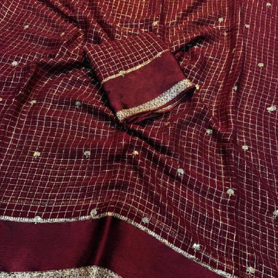 Viscose Georgette Sequence Full Worked Saree