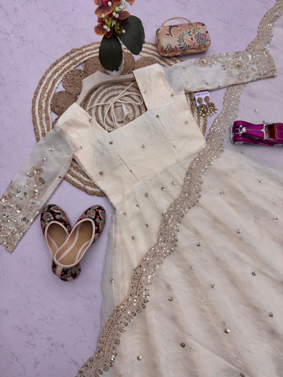 Designer Party Wear Gown Collection Availble In 9 Colours | Gown Duppata And Pent