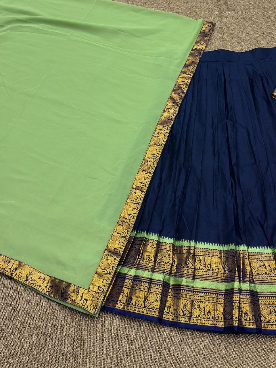 South India Special Semi Stitched Kanjivaram Half Saree