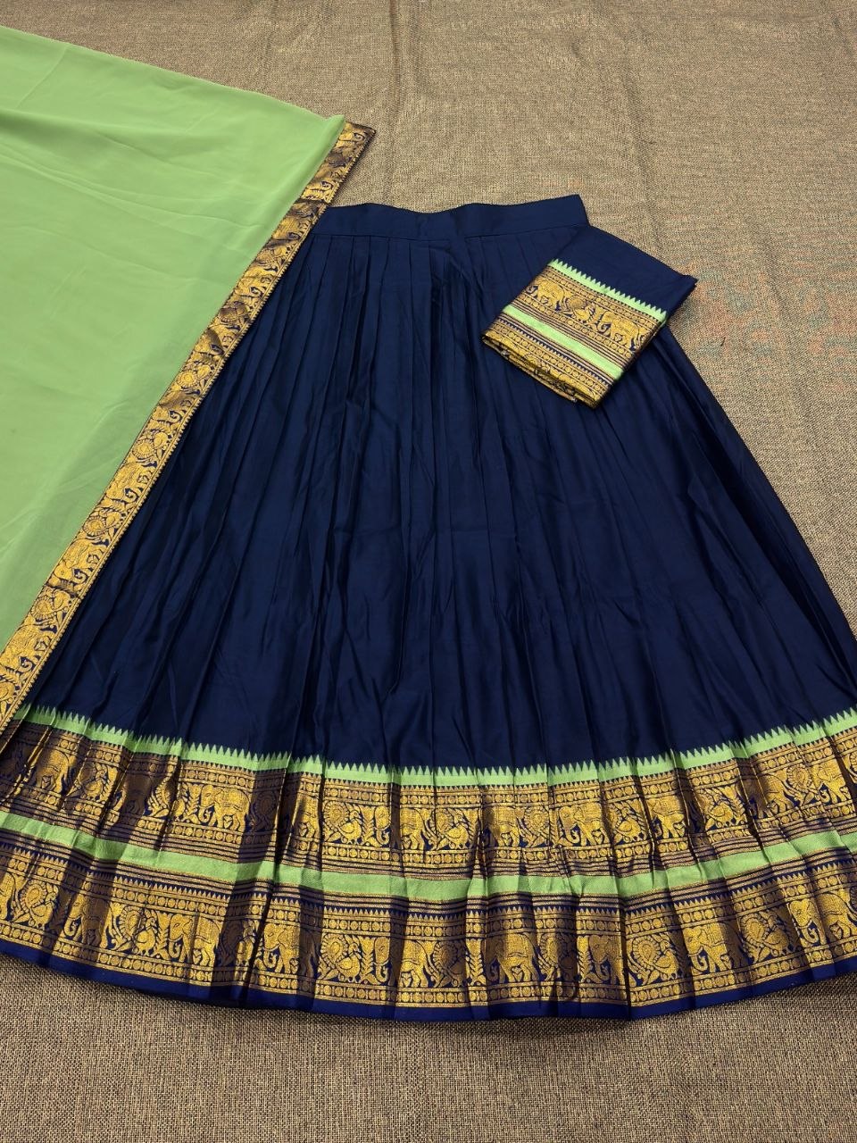 South India Special Semi Stitched Kanjivaram Half Saree