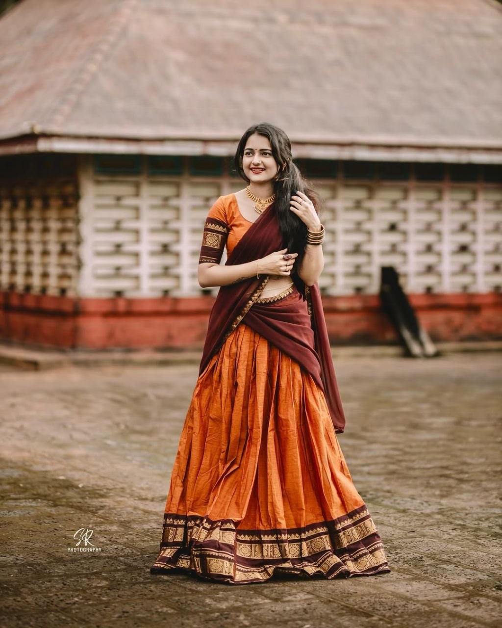 South India Special Semi Stitched Kanjivaram Half Saree