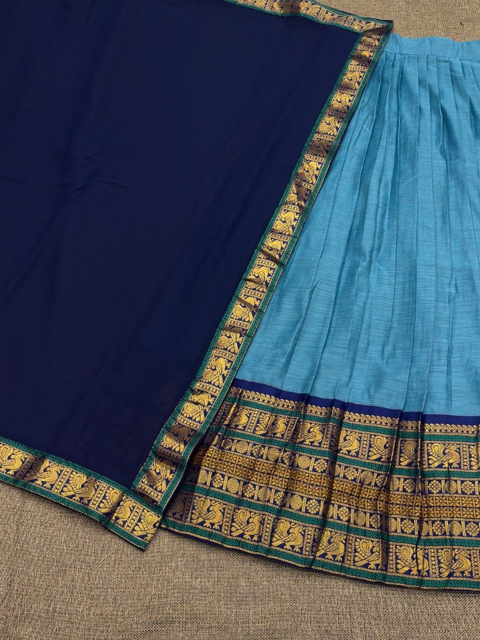 South India Special Semi Stitched Kanjivaram Half Saree