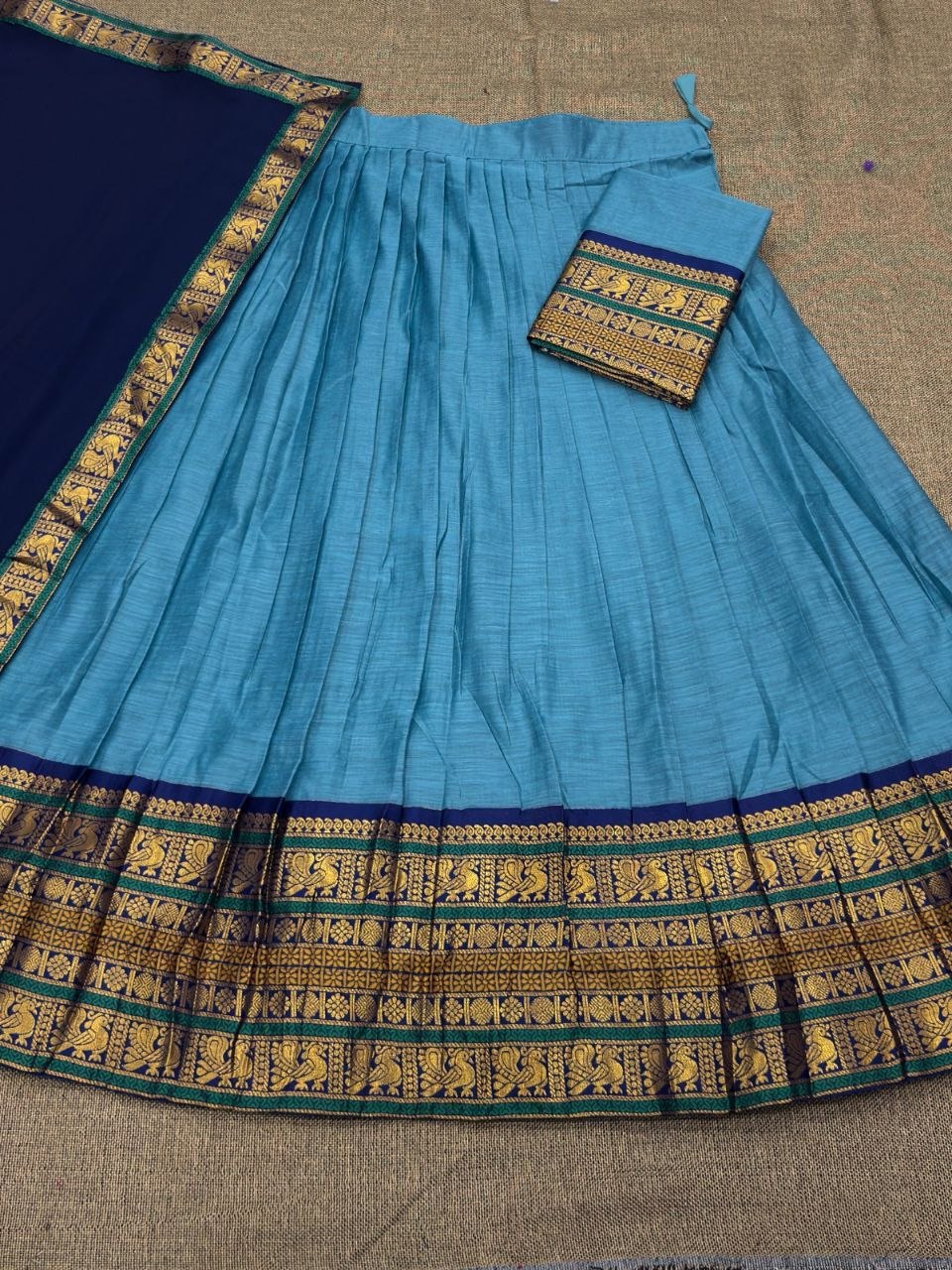 South India Special Semi Stitched Kanjivaram Half Saree