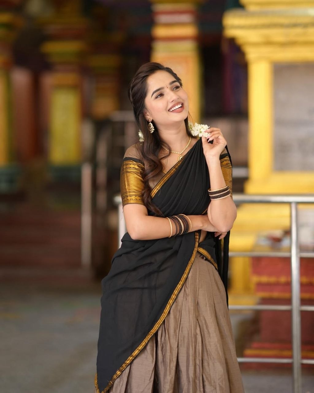 South India Special Semi Stitched Kanjivaram Half Saree