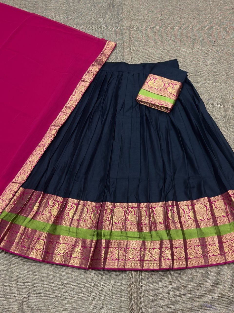 South India Special Semi Stitched Kanjivaram Half Saree