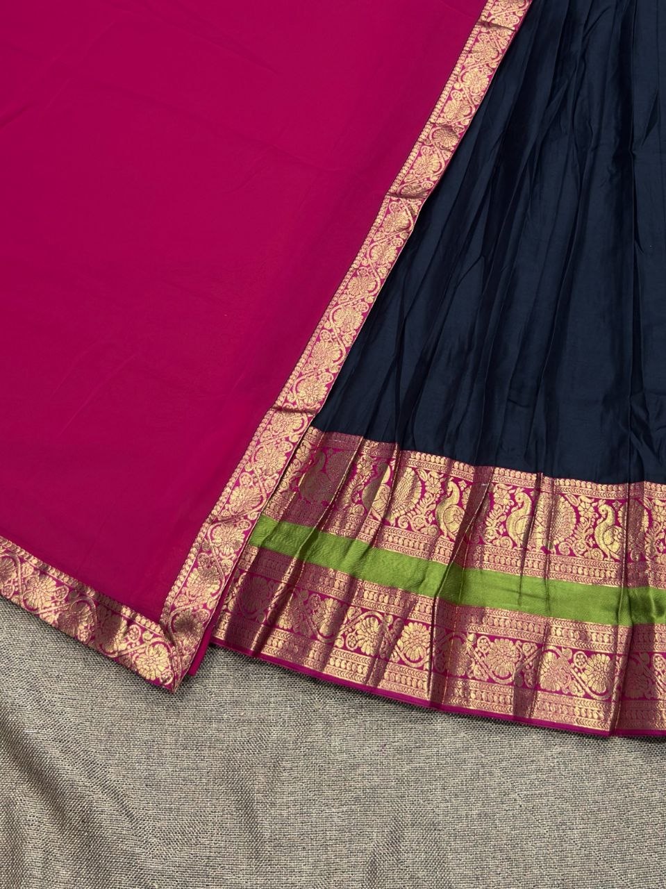 South India Special Semi Stitched Kanjivaram Half Saree