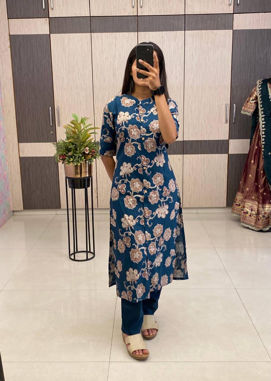Daily Floral Co-Ord Set Cotton Fabric
