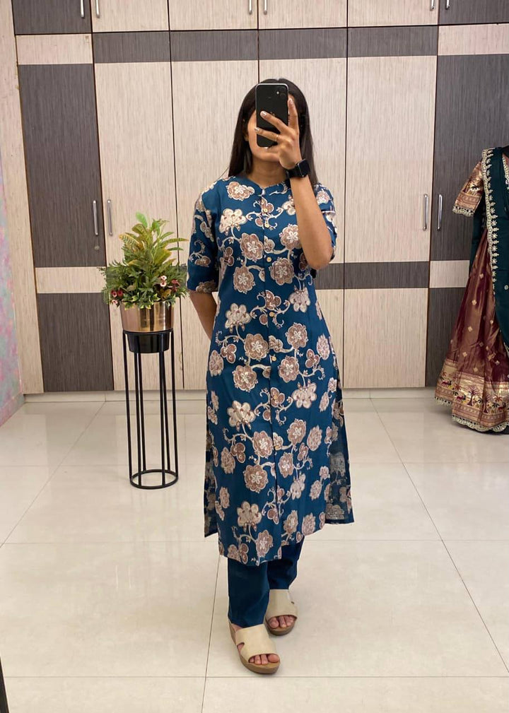 Daily Floral Co-Ord Set Cotton Fabric