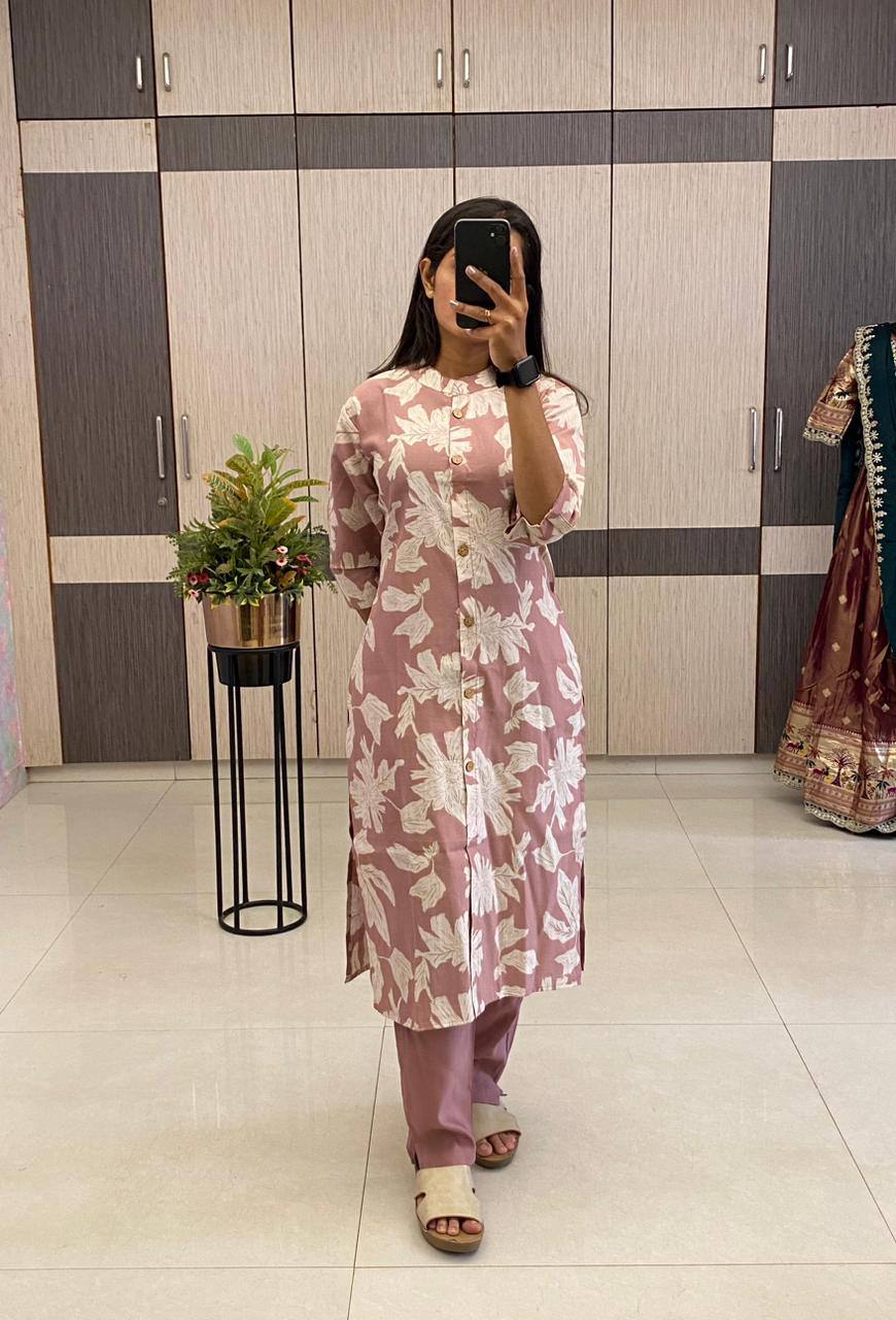 Daily Floral Co-Ord Set Cotton Fabric