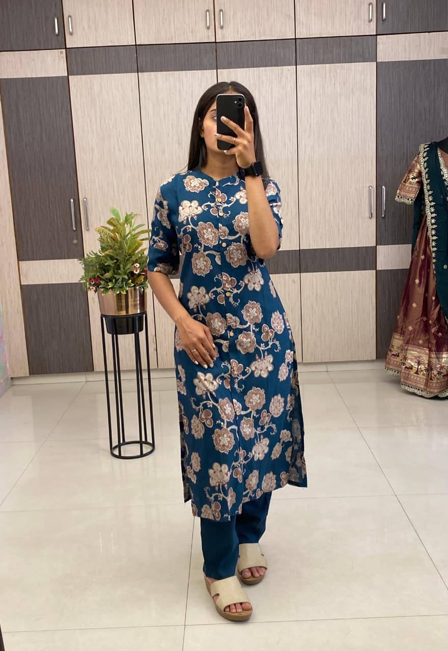 Daily Floral Co-Ord Set Cotton Fabric