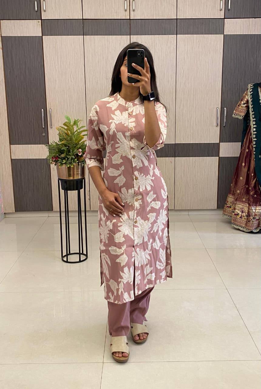 Daily Floral Co-Ord Set Cotton Fabric