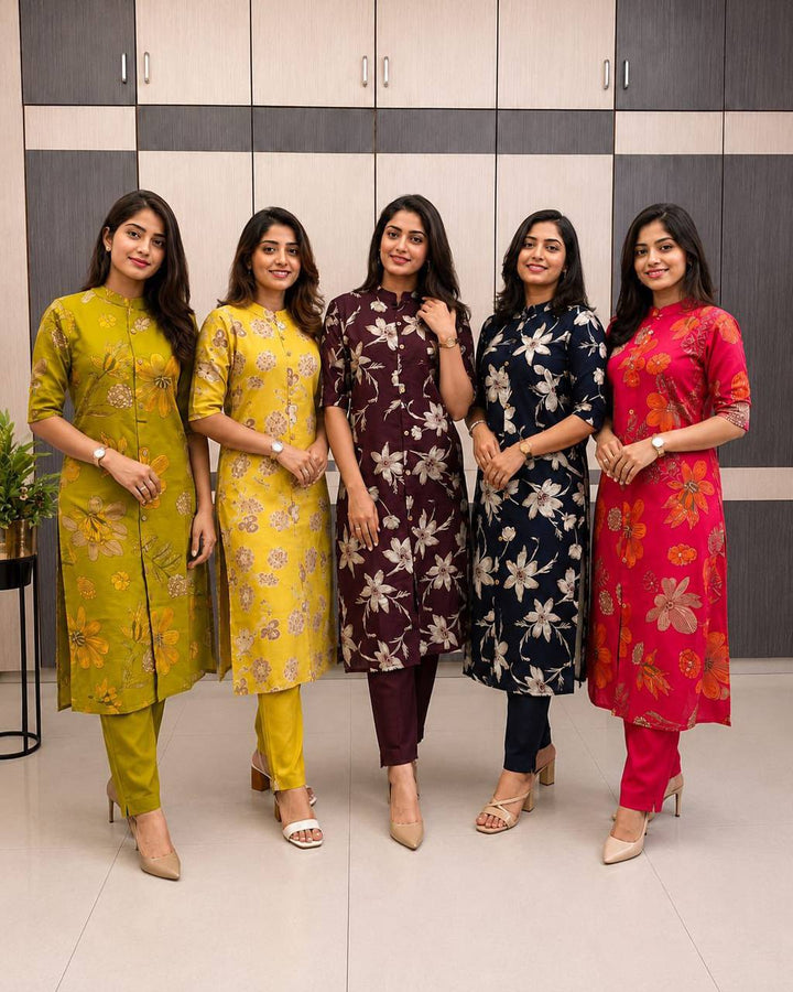 Summer Special  Floral Co-Ord Set Cotton Fabric