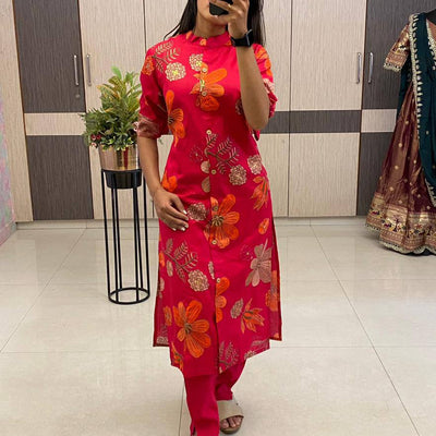 Summer Special  Floral Co-Ord Set Cotton Fabric