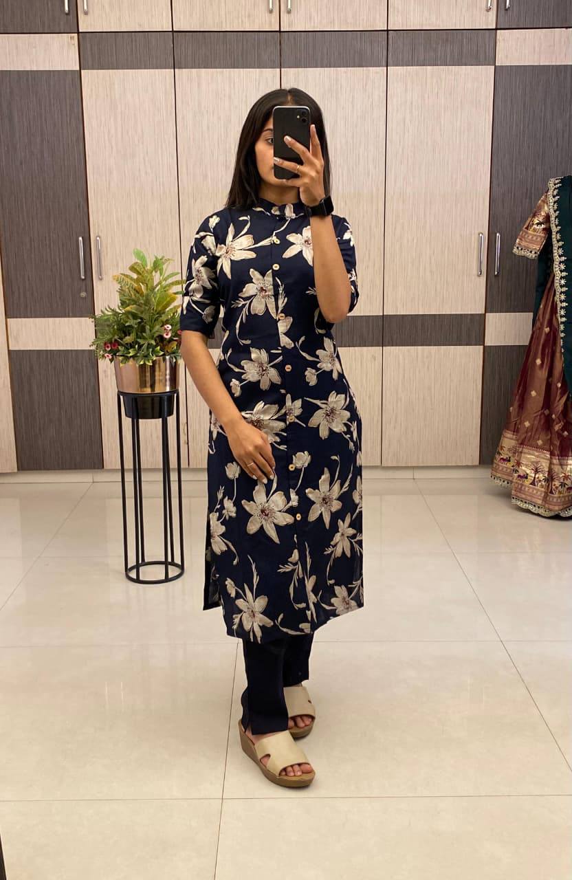 Summer Special  Floral Co-Ord Set Cotton Fabric