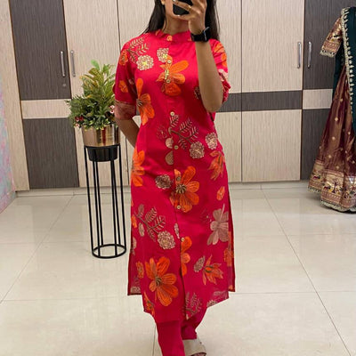 Summer Special  Floral Co-Ord Set Cotton Fabric