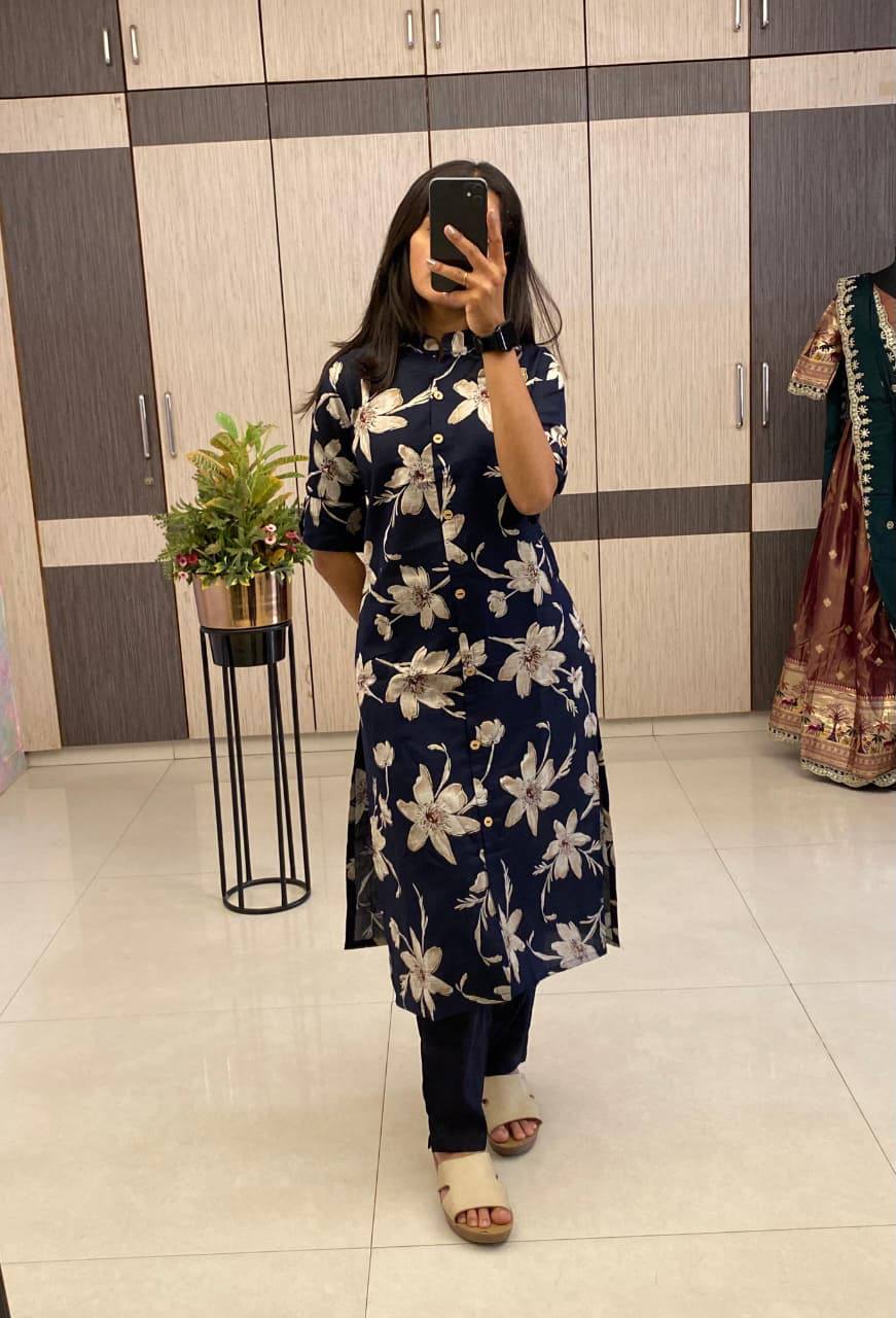 Summer Special  Floral Co-Ord Set Cotton Fabric