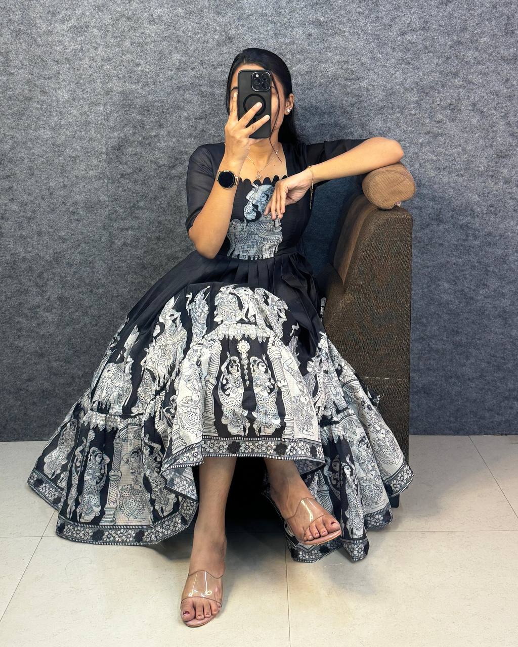 Summer Special Kalamkari khalahasti  kota maxi