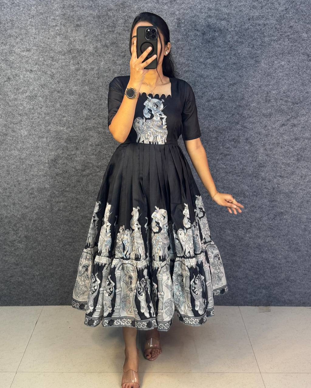 Summer Special Kalamkari khalahasti  kota maxi