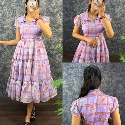 Summer Special Pure Soft Mal Chanderi Maxi Gown