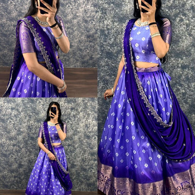 Festival Semi Stitched Lehenga Choli