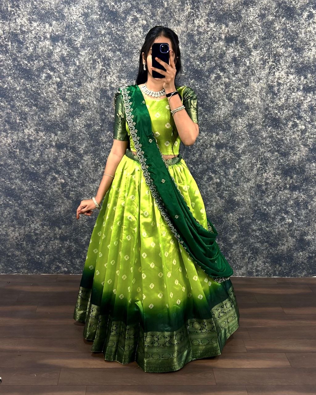 Festival Semi Stitched Lehenga Choli