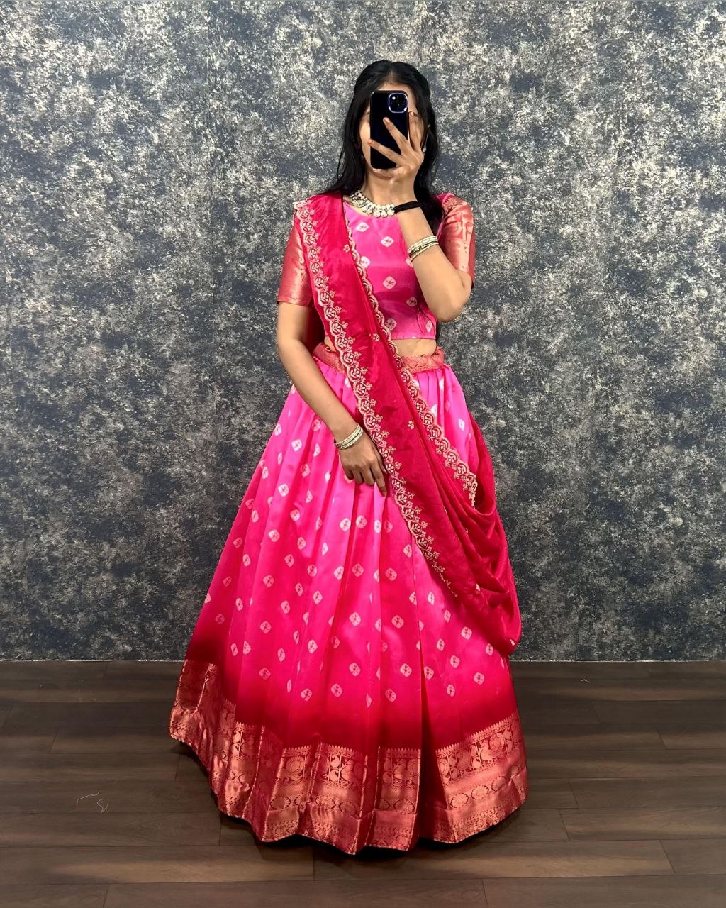 Festival Semi Stitched Lehenga Choli