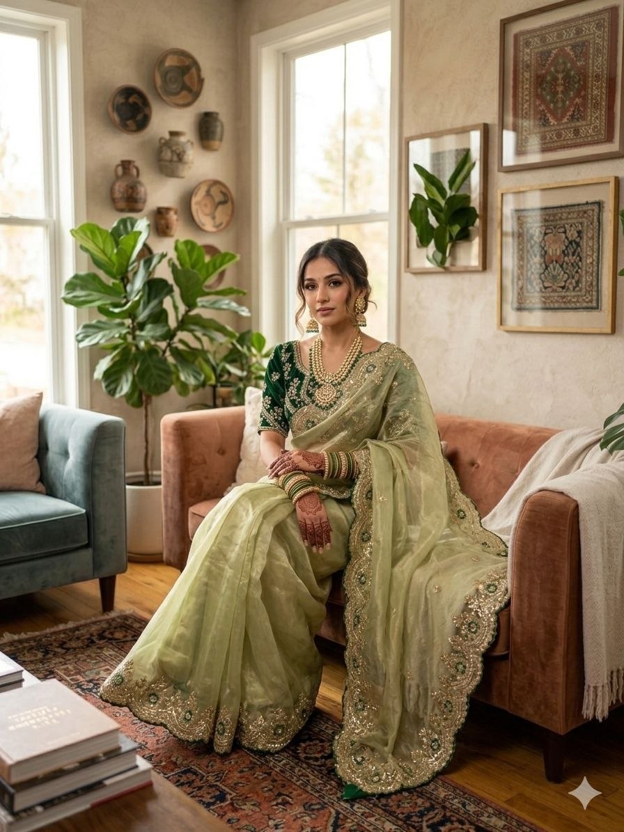 Very Soft nd Elegant Rich look fendy sartin saree