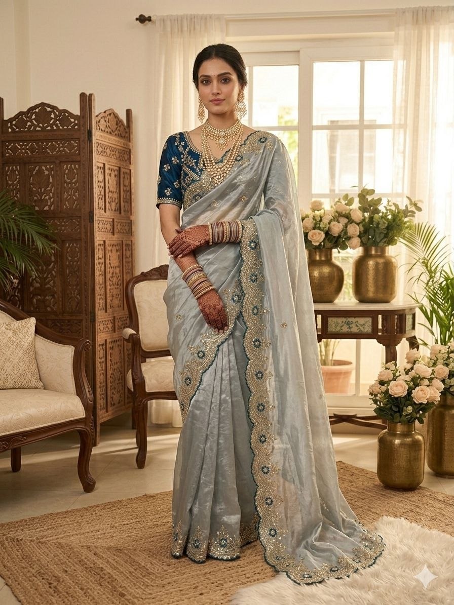 Very Soft nd Elegant Rich look fendy sartin saree