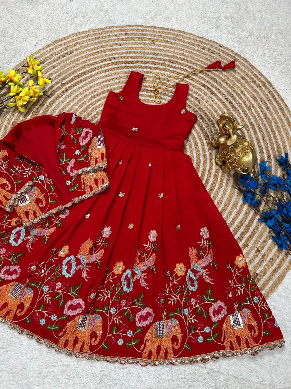 Beautifull Gown With Coat For KIDS
