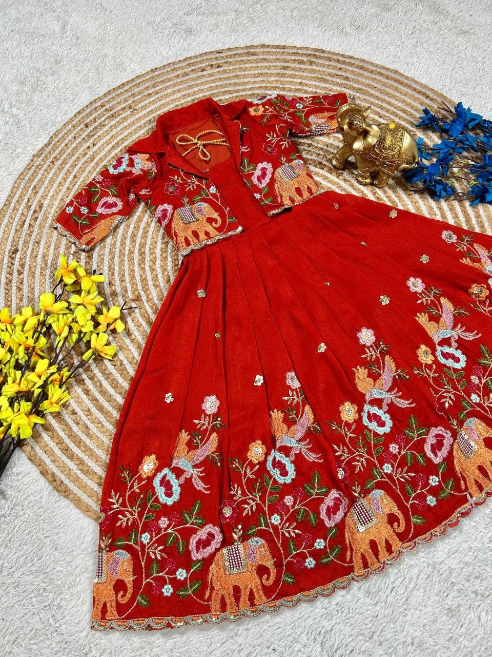 Beautifull Gown With Coat For KIDS
