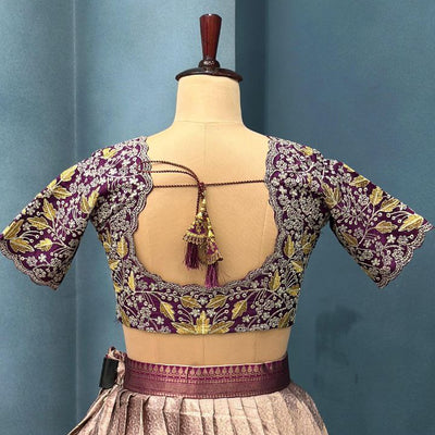 Designer Kanchipattu Half Saree