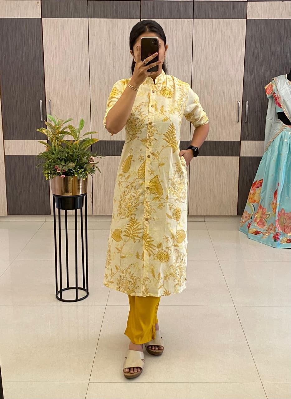 Summer Sunshine   Co-Ord Set with Closed Collar & Pocket