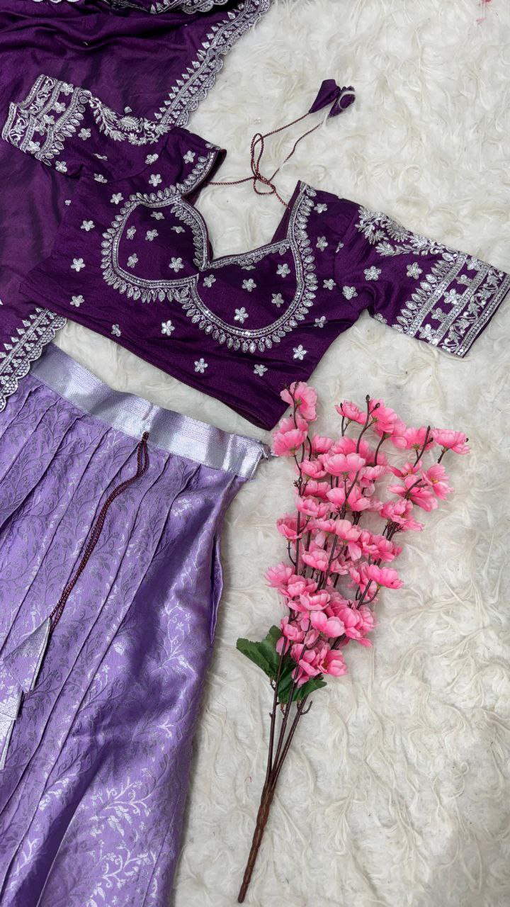 Premium Quality Pure Kanjivaram Silk Half Saree