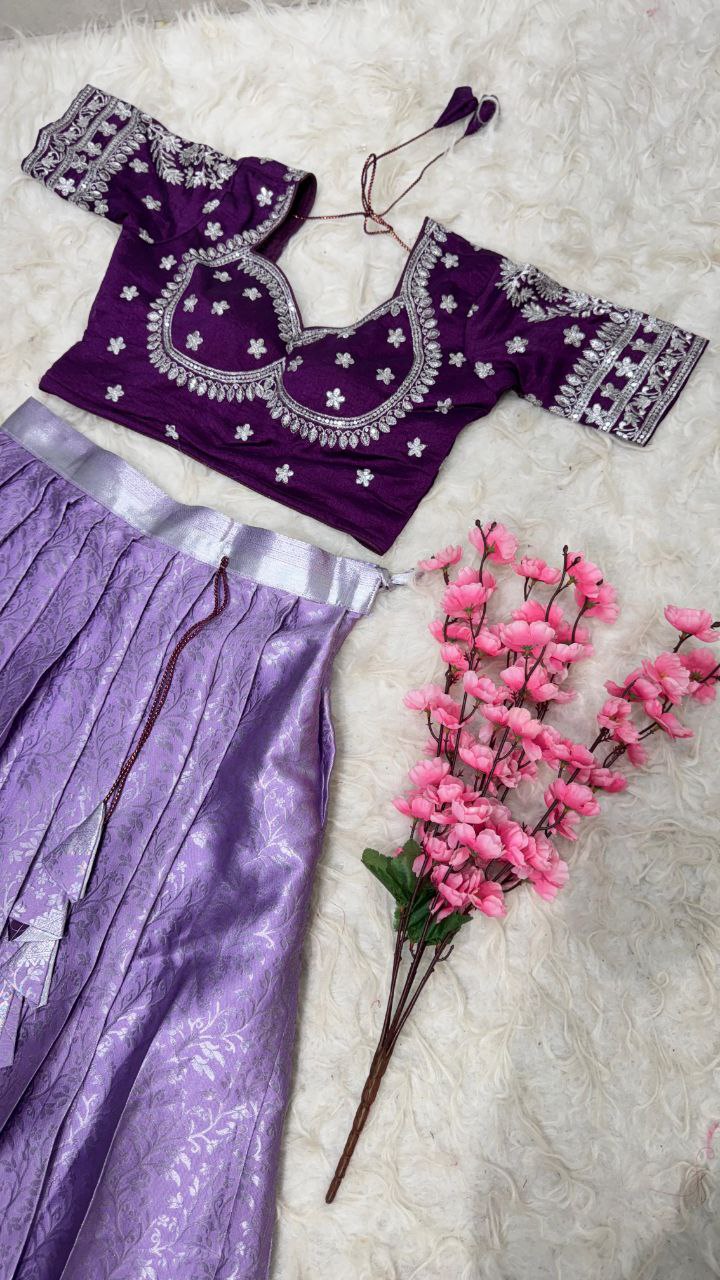 Premium Quality Pure Kanjivaram Silk Half Saree