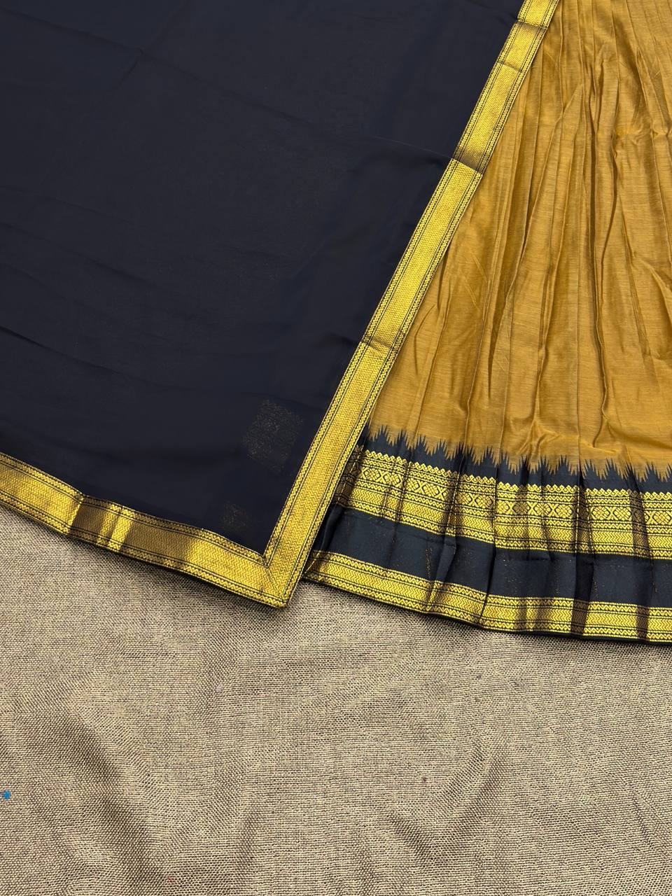 South-style Kanjivaram silk lehenga